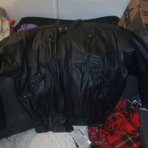 Men's Black Leather Jacket